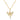14K Gold Diamond Butterfly Pendant Necklace with Floating Diamond Drop